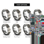font options for inside engraving on silver dog mountains howling rings