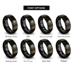 font options for inside engraving on gunmetal & black drum controller rings