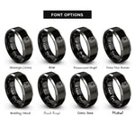 font options for inside engraving on black & grey dwarf campbells hamster rings