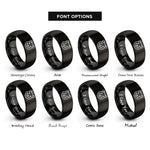 font options for inside engraving on black dwarf campbells hamster rings