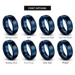 font options for inside engraving on blue eeprom chip rings