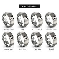 font options for inside engraving on grey ehwaz rings