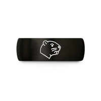 unisex engagement rings – black tungsten beaver wedding band