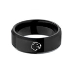 tungsten wedding bands – black tungsten beaver wedding band