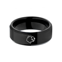 tungsten wedding bands – black tungsten beaver wedding band