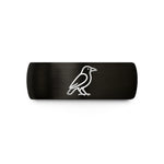 presents for soon wed – black & gold tungsten crow wedding band