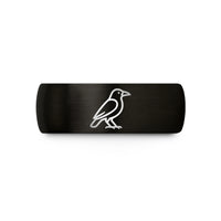 presents for soon wed – black tungsten crow wedding band