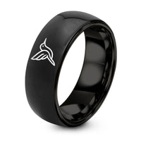 Engagement Gift for Couples Unique – black tungsten hummingbird ring