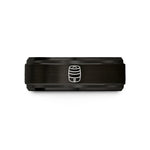 best friend present ideas – black tungsten keg wedding band