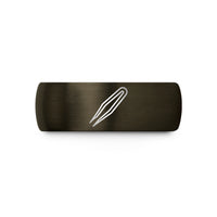 personalized presents for friends – gunmetal & blue tungsten smd tweezers wedding band
