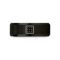best friend present ideas – black tungsten biscuit wedding band