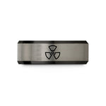 friendship present ideas cool – black & grey tungsten radioactive wedding band