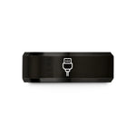 romantic presents for partners – black tungsten micro usb plug wedding band