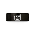 personalized couple ring options – black tungsten newspaper wedding band