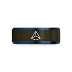 romantic presents for partners – gunmetal & blue tungsten tetrahedron wedding band