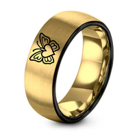 swatch color sample for Butterfly Pair Heart ring style 05