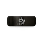 special presents for grooms – black & gold tungsten major baton wedding band