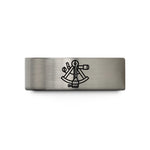 men’s tungsten wedding band – blue & gray tungsten sextant wedding band