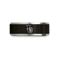 nurse themed engagement presents – black & gray tungsten tuba wedding band