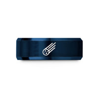 tungsten couples rings – blue tungsten meteor wedding band