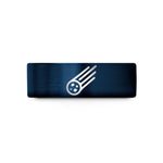 matching couple rings – blue tungsten meteor wedding band