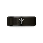 promise rings for her – black tungsten graduation tassel wedding band