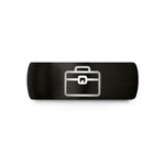 engraved wedding bands unisex – black tungsten toolbox wedding band