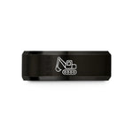 tungsten carbide ring men – black tungsten hydraulic mining shovel wedding band