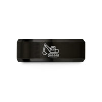 tungsten carbide ring men – black tungsten hydraulic mining shovel wedding band