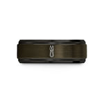 tungsten ring for men – gunmetal & black tungsten thread snips wedding band
