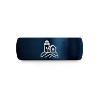 silver tungsten wedding bands – blue tungsten bass harbor light wedding band