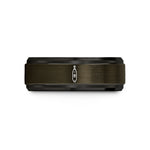 comfortable wedding band him – gunmetal & black tungsten rotary tool wedding band