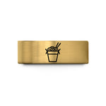 wedding band for her – gold tungsten noodles takeout box wedding band