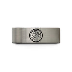 comfort fit wedding ring – silver tungsten moon wedding band