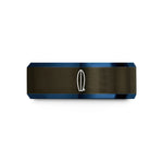his and hers rings – gunmetal & blue tungsten surfboard longboard wedding band