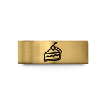 wedding bands for couples – gold tungsten cherry pie slice wedding band