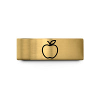 tungsten rings for couples – gold tungsten teacher apple wedding band