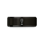 matching bands for couples – black tungsten bellini wedding band