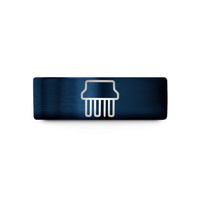 wedding bands for men – blue tungsten pin header wedding band