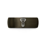 matching bands for couples – gunmetal & black tungsten vegetable peeler wedding band