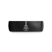 matching commitment rings – black tungsten hollowbody archtop wedding band
