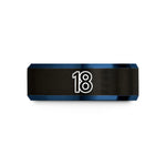 tungsten rings for couples – black & blue tungsten 18 wedding band