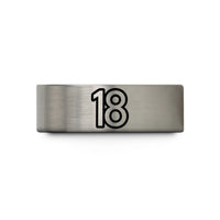 tungsten rings for couples – blue & gray tungsten 18 wedding band