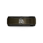 women's tungsten rings – gunmetal & black tungsten car carrier truck wedding band