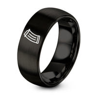 Engagement Rings for Him And Her Set – black tungsten ammo magazine ring