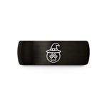 tungsten wedding band him – black & gold tungsten witch hat paw wedding band