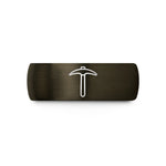 tungsten ring for couples – gunmetal & black tungsten pickaxe wedding band