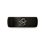 couples promise ring set – black tungsten wolf pack wedding band