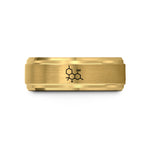 matching bands for couples – gold tungsten cbd molecule wedding band