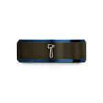 couples promise ring sets – gunmetal & blue tungsten reflex hammer wedding band